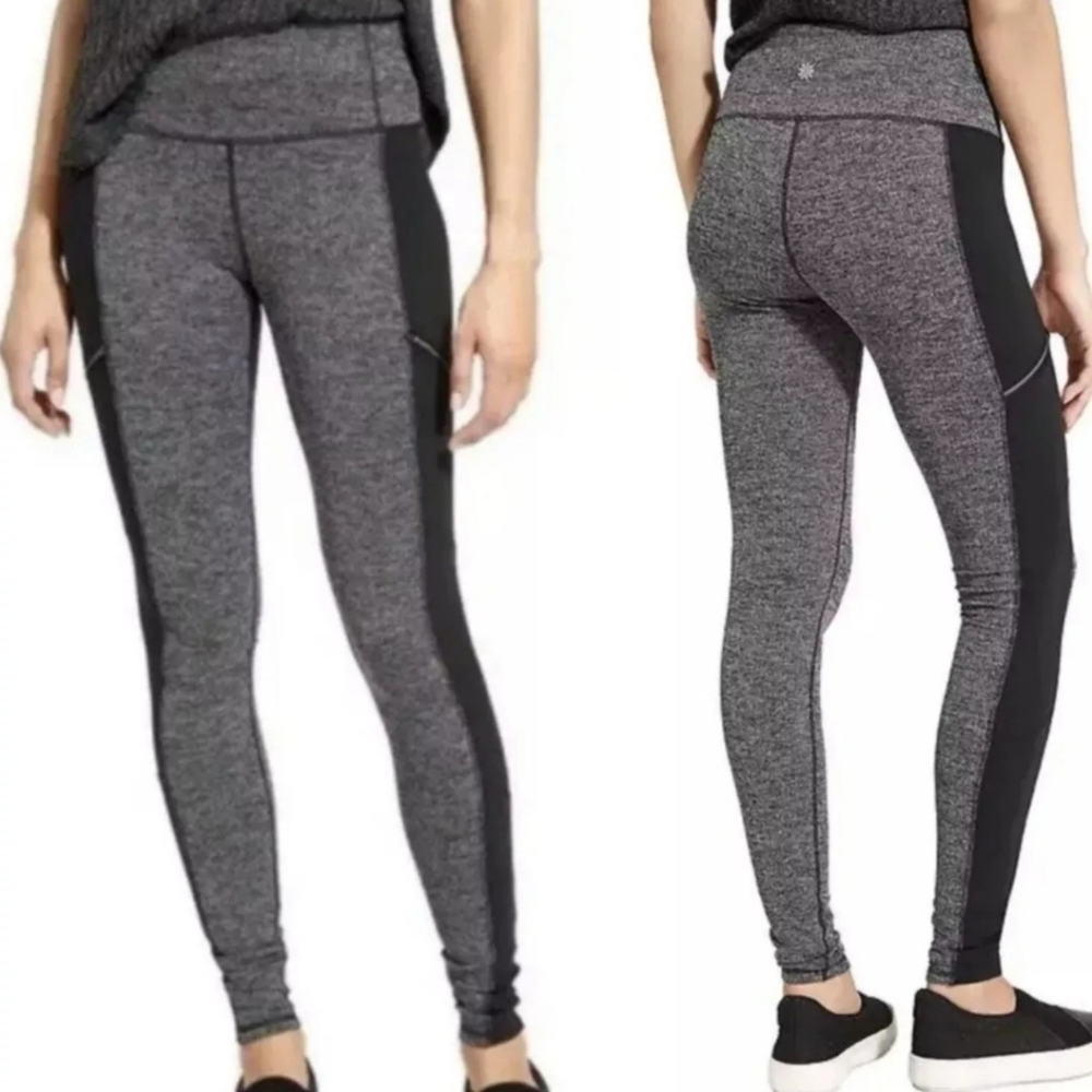 Athleta Metro Drifter High Rise Leggings Herringbone Size Small Tall